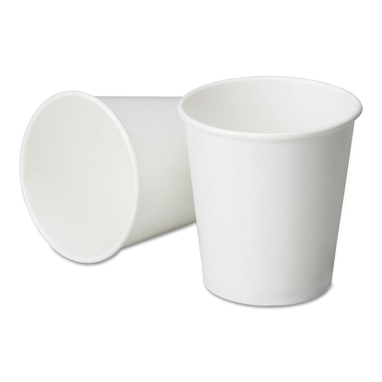 7530006414517, SKILCRAFT Hot Beverage Cups, 12 oz, Paper, White with Logo, 1,000/Box