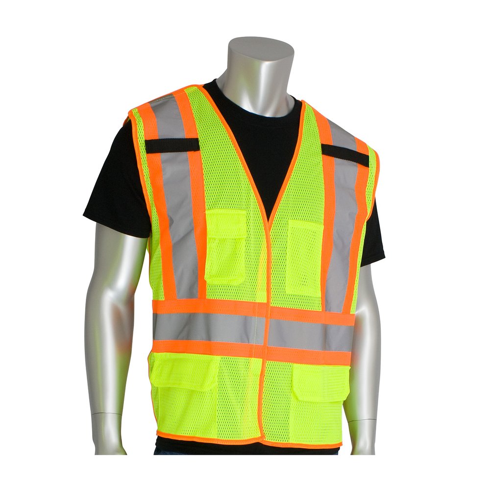 PIP Type R CL2 Z96 2-TONE Breakaway Vest YEL L