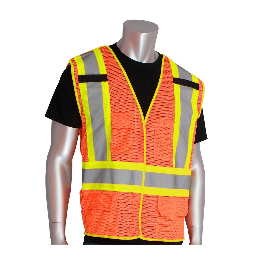 PIP Type R CL2 Z96 2-TONE Breakaway Vest ORG 5X