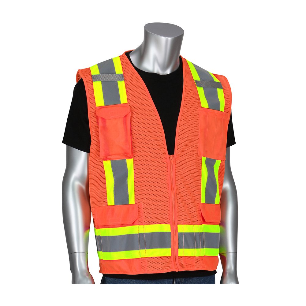 PIP Type R CL2 2-TONE 11 Pocket Mesh Vest ORG 2X