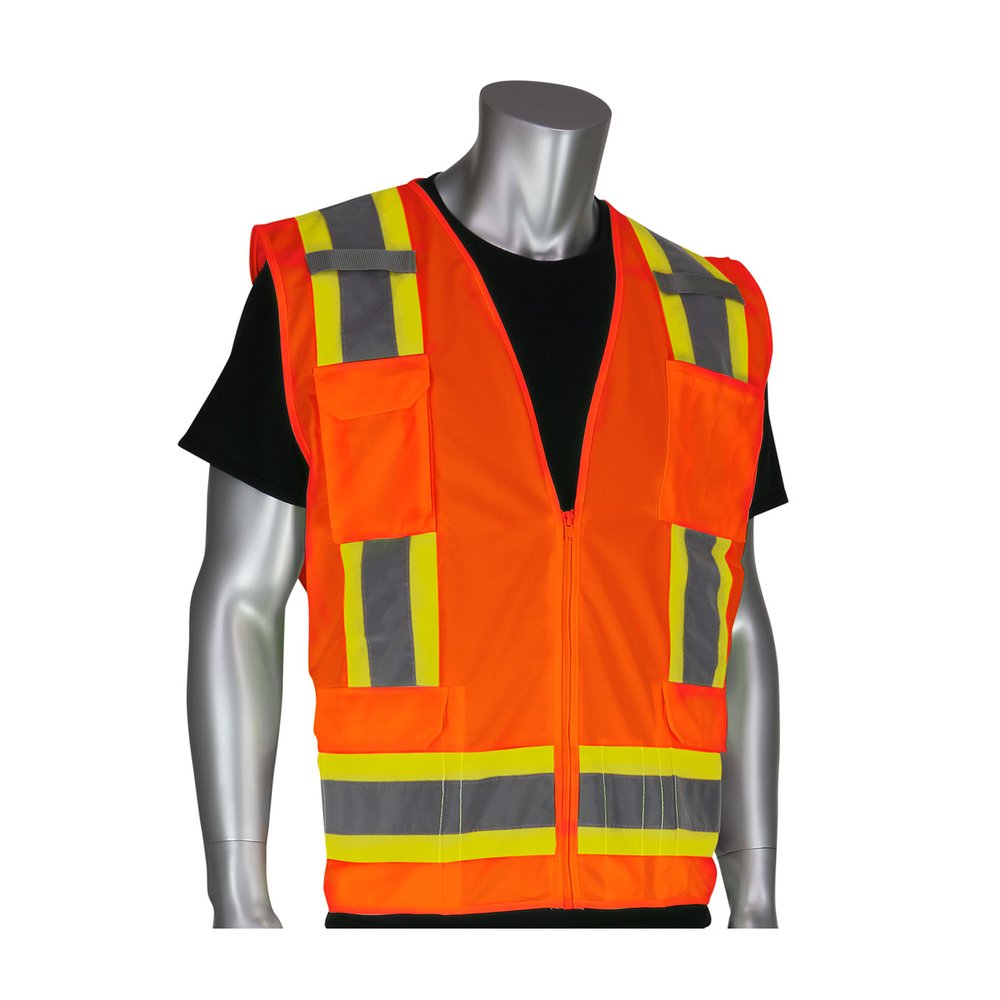 PIP ANSI TY R CL 2 Two-tonesurveyors Vest 11 Pocket
