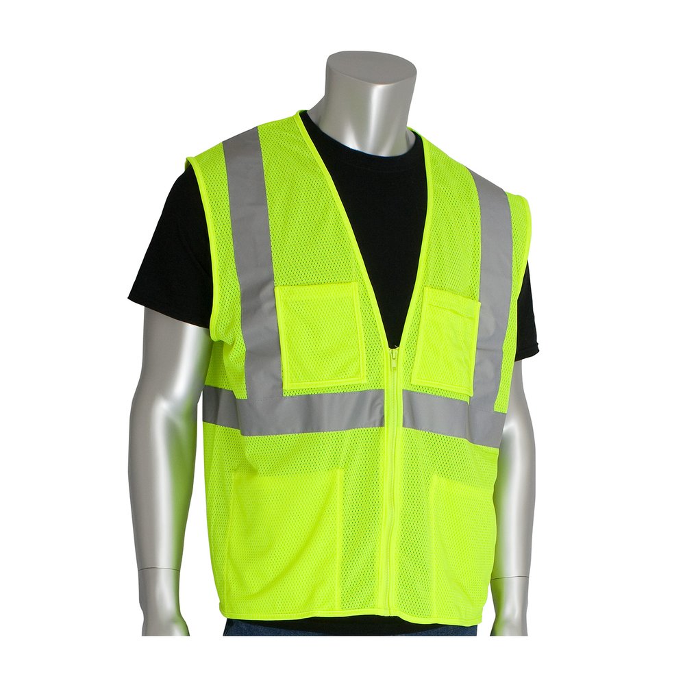 PIP ANSI Type R Class 2 Fourpocket Value Mesh Vest