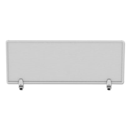 Polycarbonate Privacy Panel, 47w x 0.5d x 18h, Silver/Clear