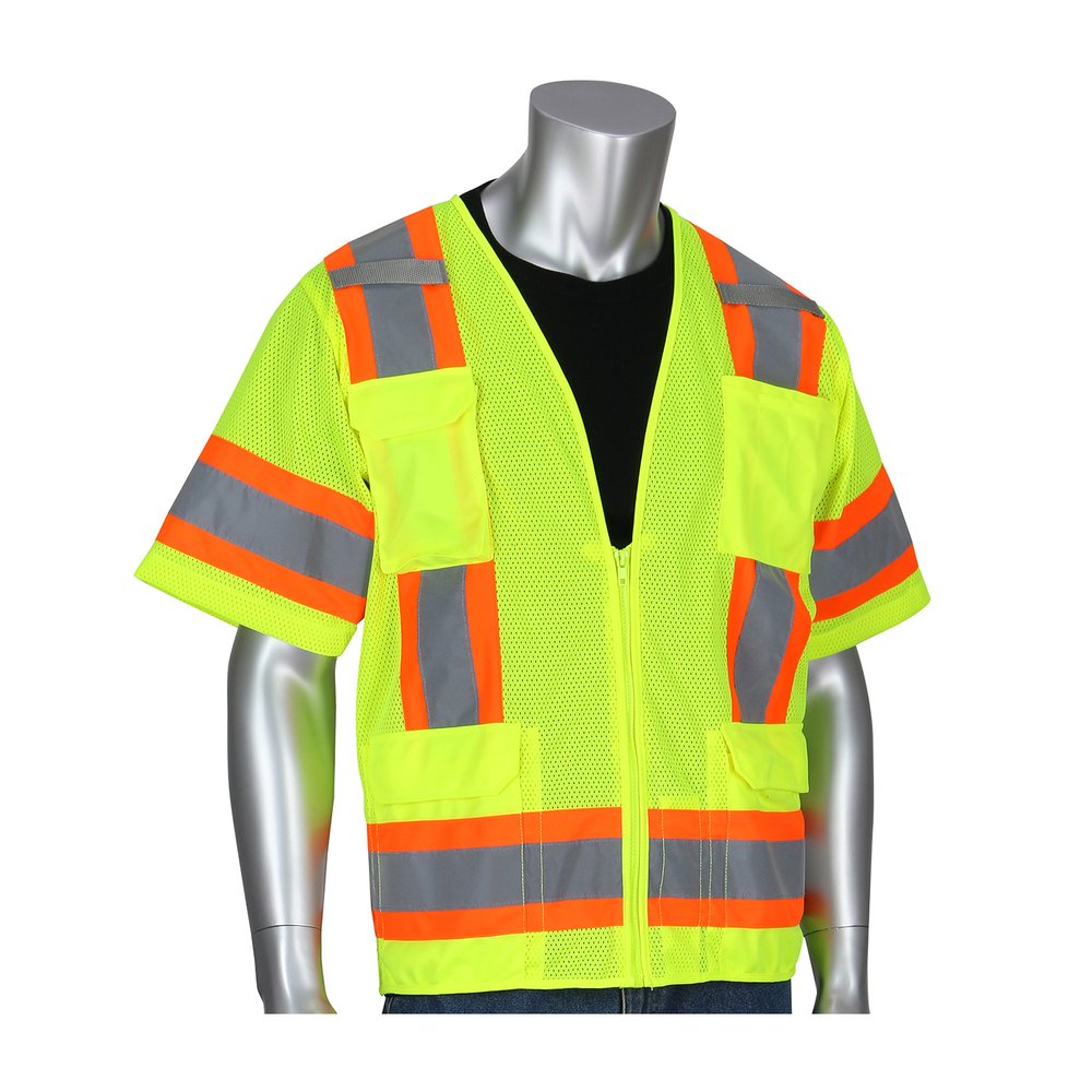 PIP Type R Class 3 2-TONE 11POCKT Mesh Surveyor Vest