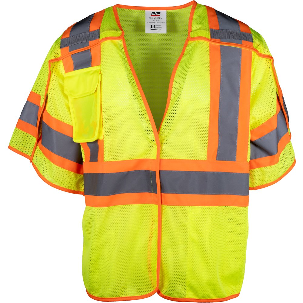 PIP ANSI Type R Class 3 Two-tone Breakaway Vest