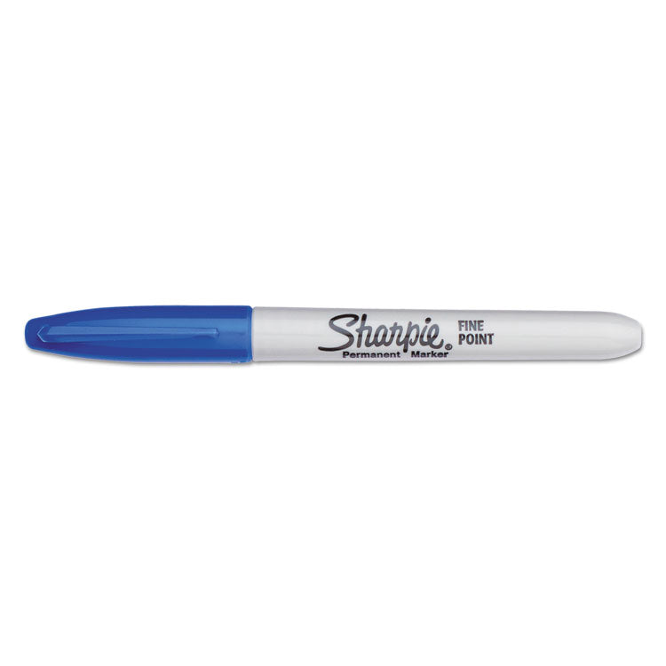 Fine Tip Permanent Marker Value Pack, Fine Bullet Tip, Blue, 36/Pack