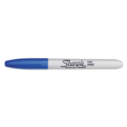 Fine Tip Permanent Marker Value Pack, Fine Bullet Tip, Blue, 36/Pack