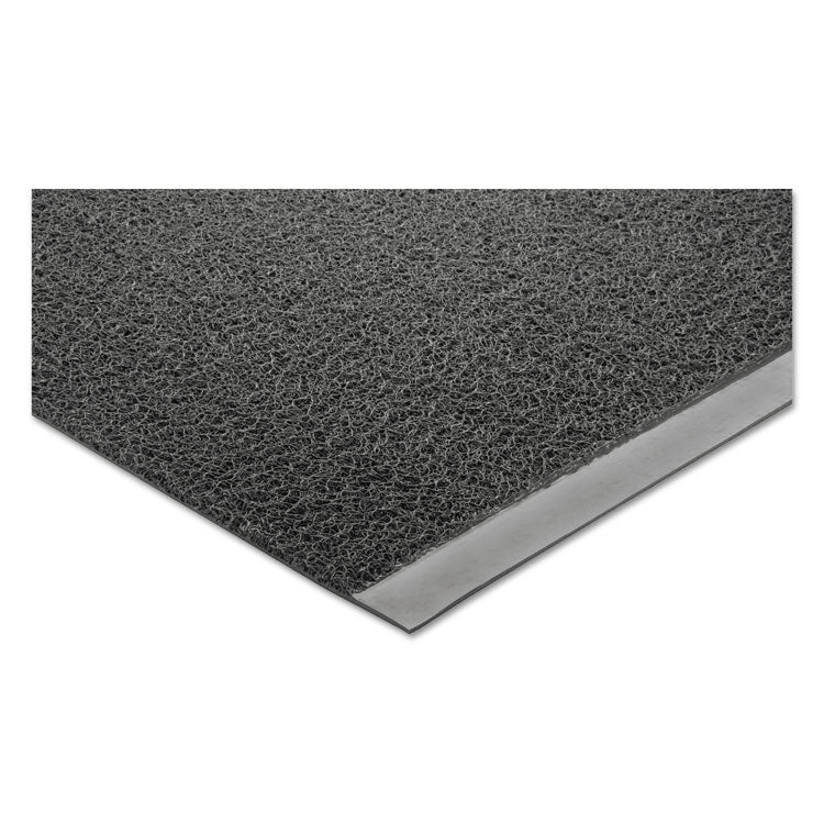 7220015826242, SKILCRAFT Scraper/Wiper Mat, Rectangular, Gray Spaghetti Loop Surface, 48" x 72"