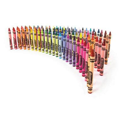Classic Color Crayons, Classic Flip-Top Box with Built-In Sharpener, Regular Size, 0.31" x 3.63", 96 Assorted Colors, 96/Pack