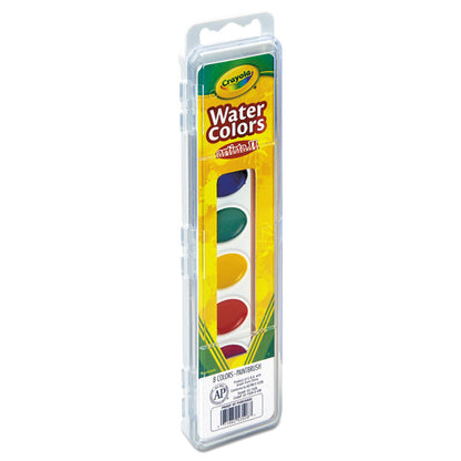 Artista II 8-Color Watercolor Set, 8 Assorted Colors, Palette Tray