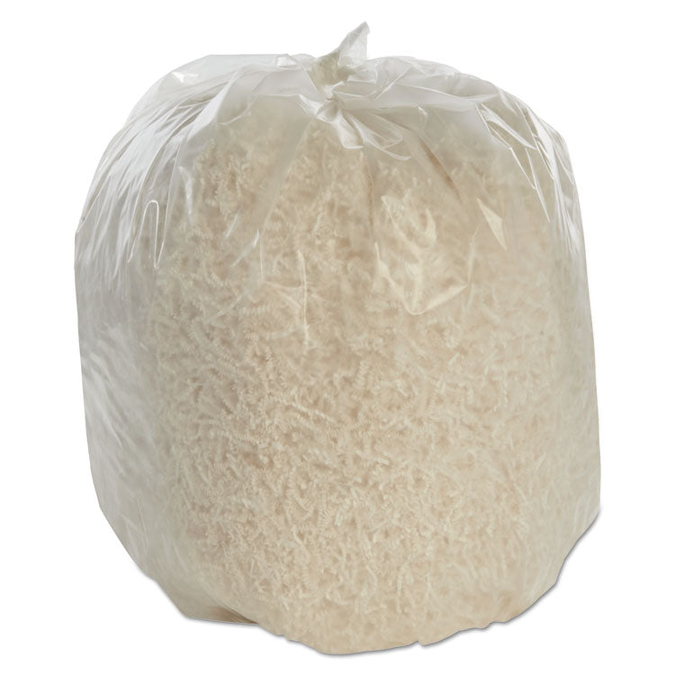 8105015574984, SKILCRAFT High Density Coreless Roll Can Liners, 45 gal, 12 mic, 40" x 48", Natural, Perforated Roll, 250/Box