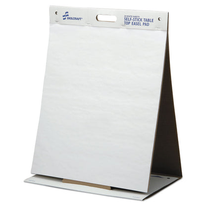 7530015772170, SKILCRAFT Self-Stick Tabletop Easel Pad, Unruled, (20) White 20 x 23 Sheets