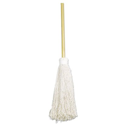 7920002248726, SKILCRAFT Deck Swab, 17" White Cotton Head, 60" Natural Wood Handle