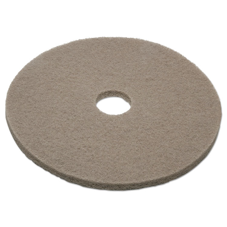 7910008209898, SKILCRAFT Floor Pads, 20" Diameter, Tan, 5/Box