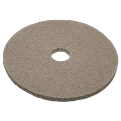 7910008209898, SKILCRAFT Floor Pads, 20" Diameter, Tan, 5/Box