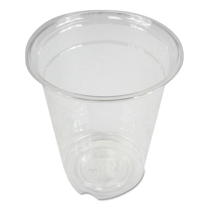Clear Plastic PET Cups, 12 oz, 50/Sleeve, 20 Sleeves/Carton