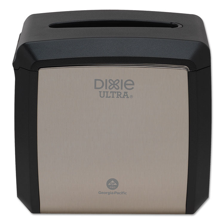 Tabletop Napkin Dispenser, 7.6 x 6.1 x 7.2, Stainless Black