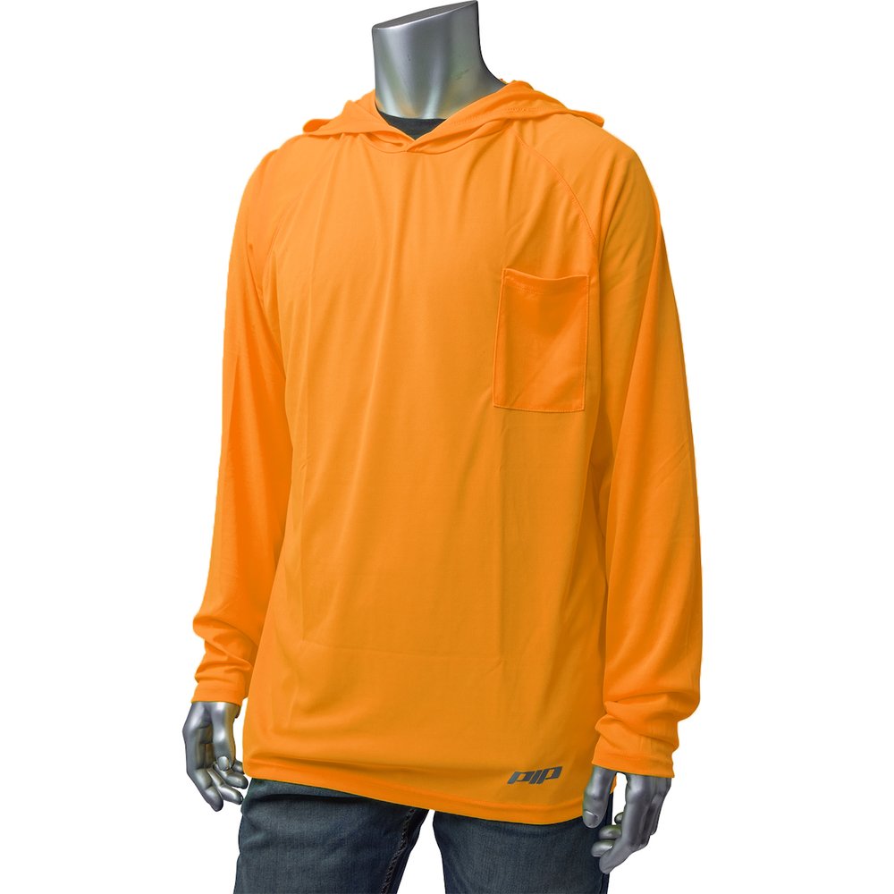 PIP Non-ansi Quick DRY Hooded Long Sleeve T-shirt