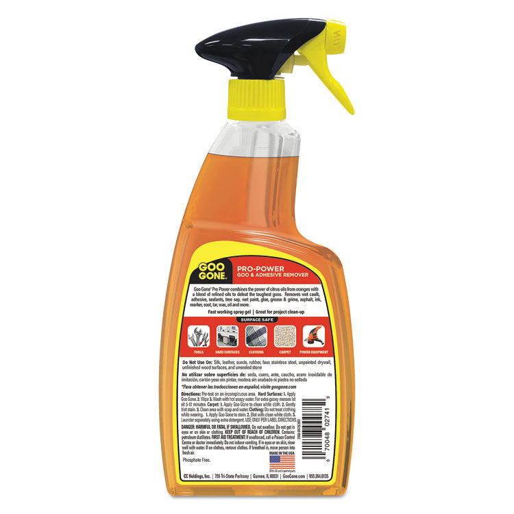 Pro-Power Cleaner, Citrus Scent, 24 oz Spray Bottle, 4/Carton