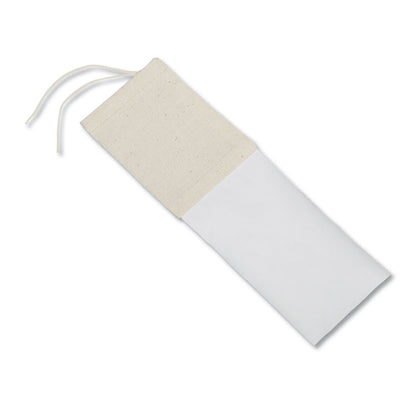 8105001836981, SKILCRAFT Mailing Bag, Cotton, Draw String Closure, 3" x 4", Natural, 100/Bundle