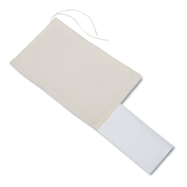 8105002711511, SKILCRAFT Mailing Bag, Cotton, Draw String Closure, 6" x 9", Natural, 100/Bundle