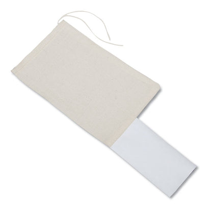 8105002711511, SKILCRAFT Mailing Bag, Cotton, Draw String Closure, 6" x 9", Natural, 100/Bundle