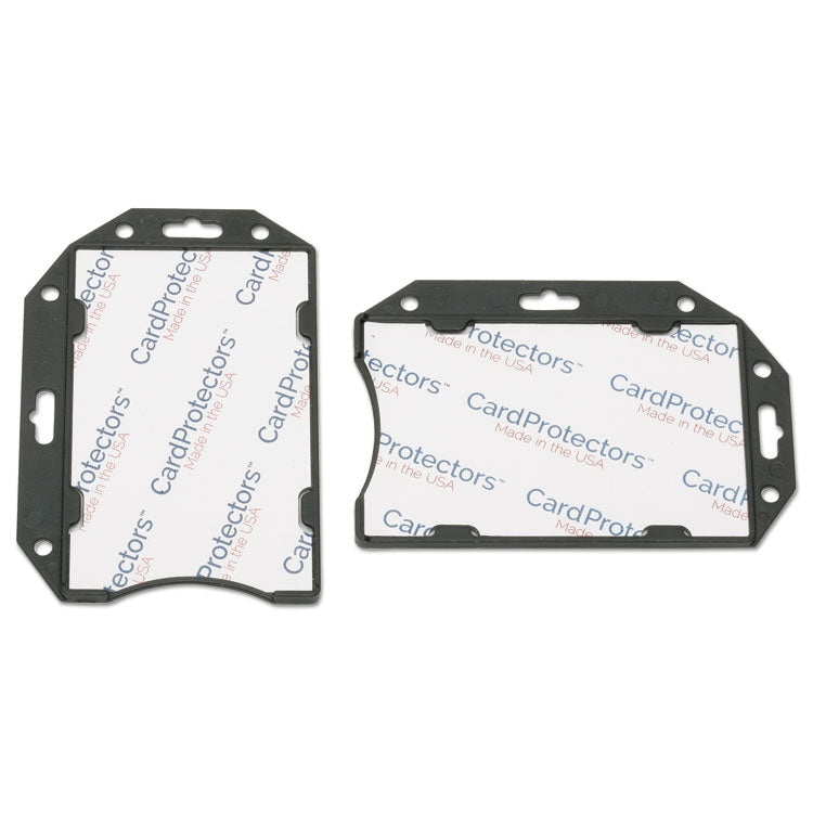 8455016660470, SKILCRAFT Smart Card Holder, Black, 2 1/2" x 3 4/5", 1 Dozen