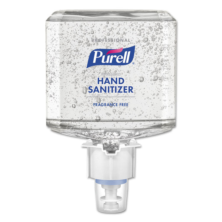 Professional Advanced Gel Hand Sanitizer Fragrance Free, For ES8 Dispenser, 2/Carton
