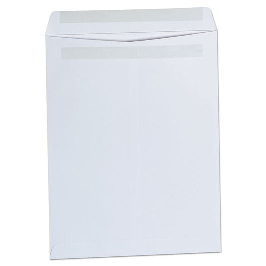 Self-Stick Open End Catalog Envelope, #13 1/2, Square Flap, Self-Adhesive Closure, 10 x 13, White, 100/Box