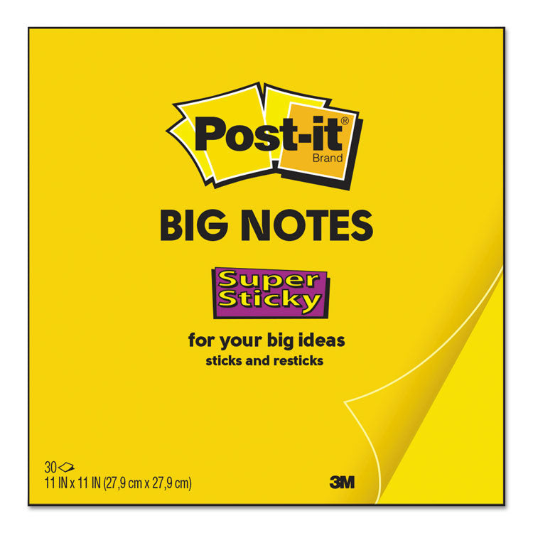 Big Notes, Unruled, (30) Yellow 11 x 11 Sheets