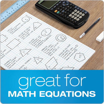 Cross Section Pads, Quadrille Rule (8 sq/in, 1 sq/in), (50) White 8.5 x 11 Sheets