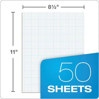 Cross Section Pads, Quadrille Rule (8 sq/in, 1 sq/in), (50) White 8.5 x 11 Sheets