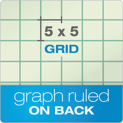 Engineering Computation Pads, Green Cover, Quadrille Rule (5 sq/in, 1 sq/in), (200) Green-Tint 8.5 x 11 Sheets