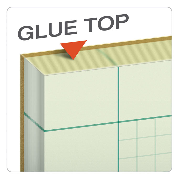 Engineering Computation Pads, Black/Green Cover, Quadrille Rule (5 sq/in, 1 sq/in), (100) Green-Tint 8.5 x 11 Sheets