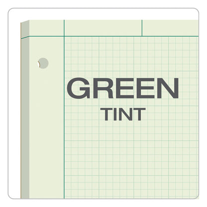 Engineering Computation Pads, Black/Green Cover, Quadrille Rule (5 sq/in, 1 sq/in), (100) Green-Tint 8.5 x 11 Sheets