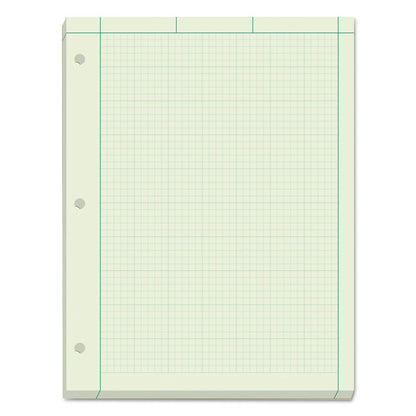 Engineering Computation Pads, Green Cover, Quadrille Rule (5 sq/in, 1 sq/in), (200) Green-Tint 8.5 x 11 Sheets