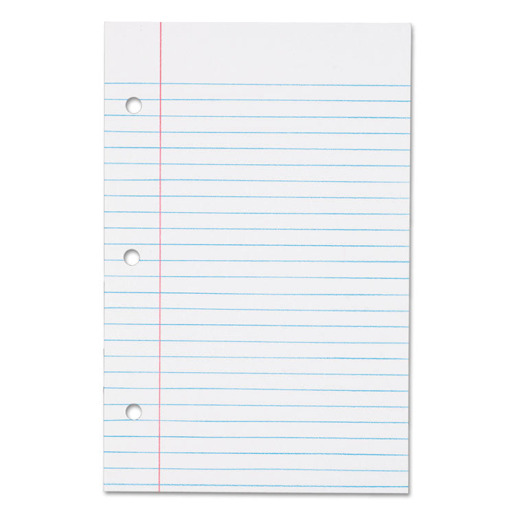 Filler Paper, 3-Hole, 5.5 x 8.5, Medium/College Rule, 100/Pack