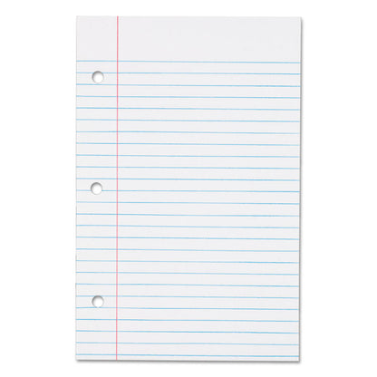 Filler Paper, 3-Hole, 5.5 x 8.5, Medium/College Rule, 100/Pack