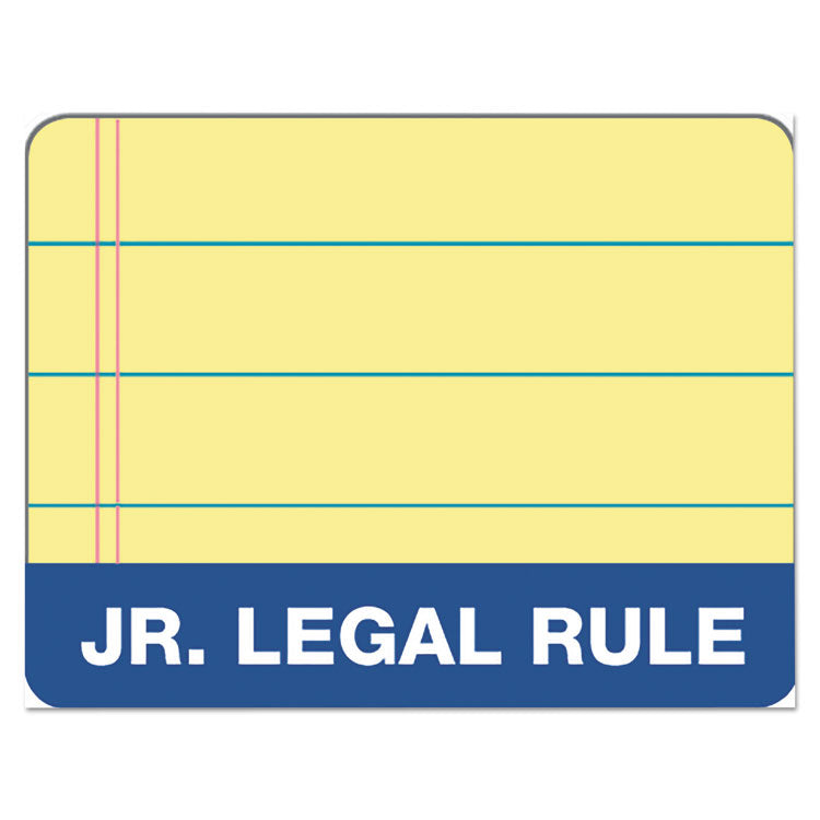 Docket Gold Ruled Perforated Pads, Narrow Rule, (50) Canary Yellow 5 x 8 Sheets, 12/Pack