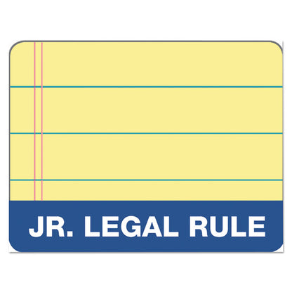 Docket Gold Ruled Perforated Pads, Narrow Rule, (50) Canary Yellow 5 x 8 Sheets, 12/Pack