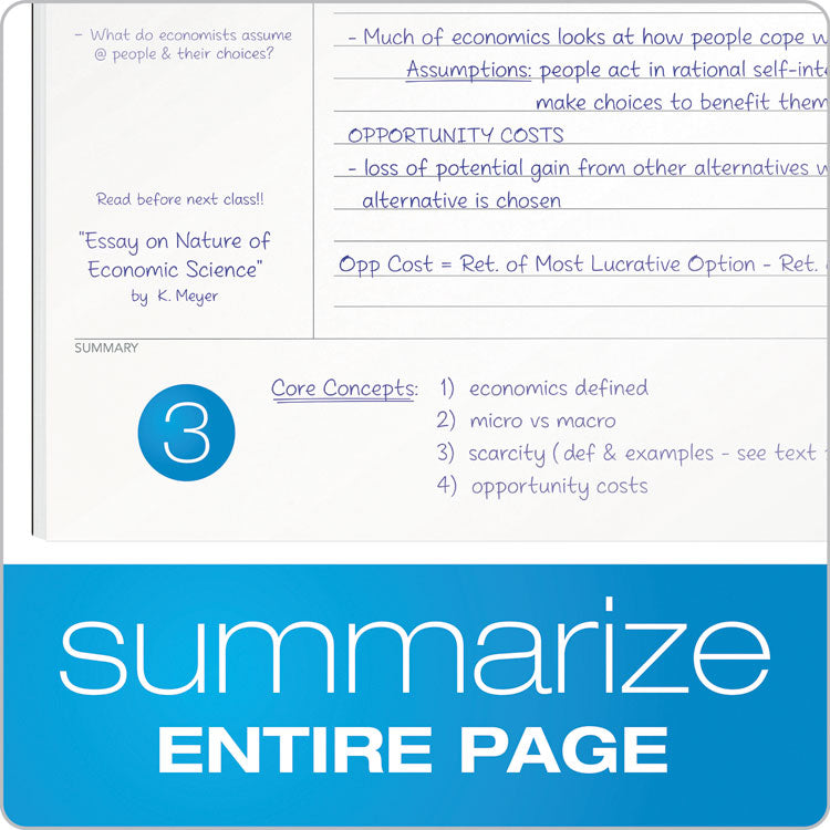 FocusNotes Steno Pad, Blue Cover, Pitman Rule, (80) White 6 x 9 Sheets