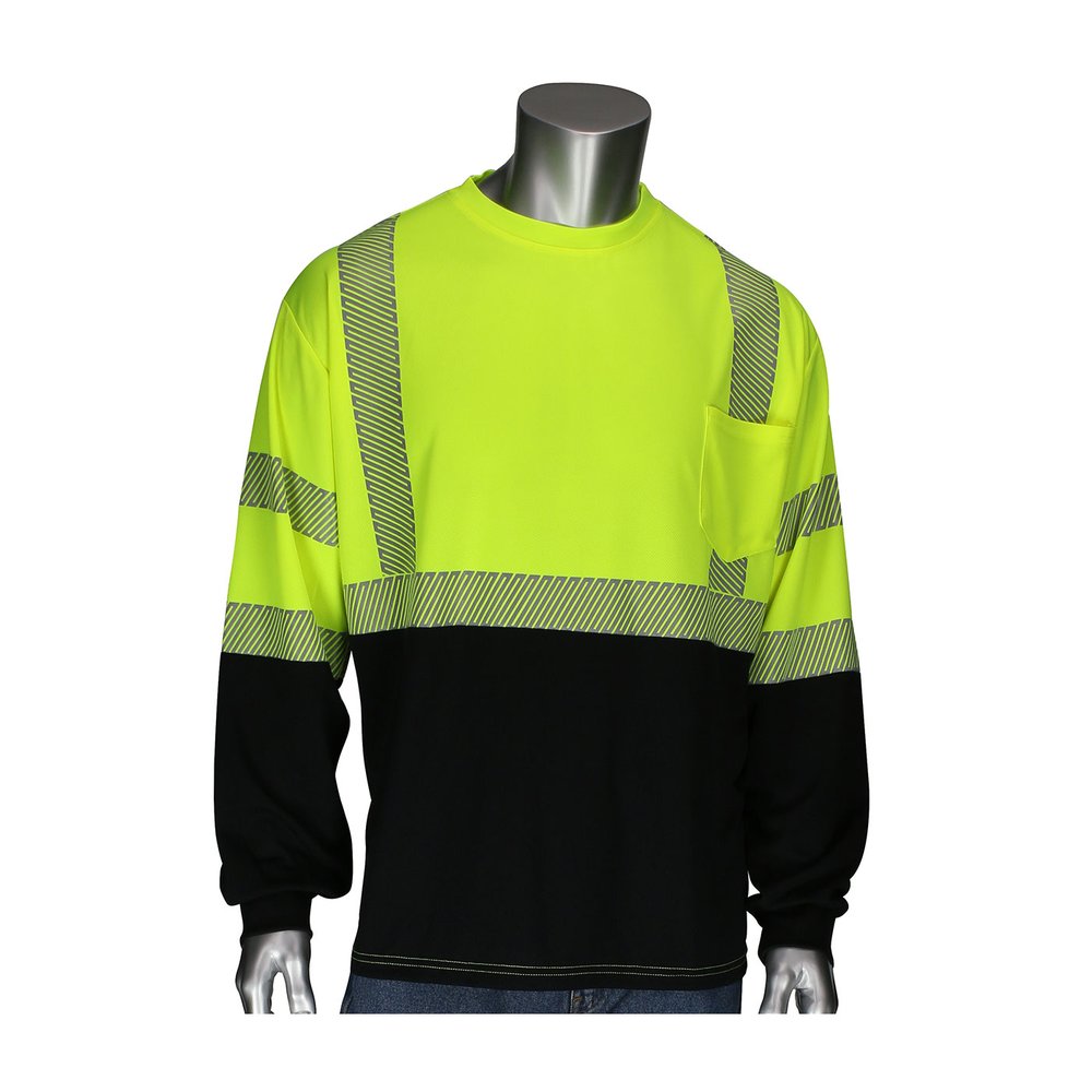 PIP Type R CL3 L.sleeve T-shirt W/BLK Bottom Front