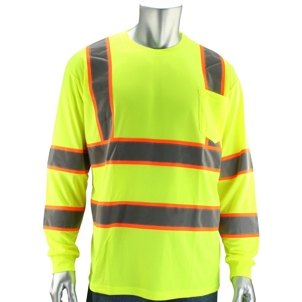 PIP ANSI Type R Class 3 Two-tone Long Sleeve T-shirt