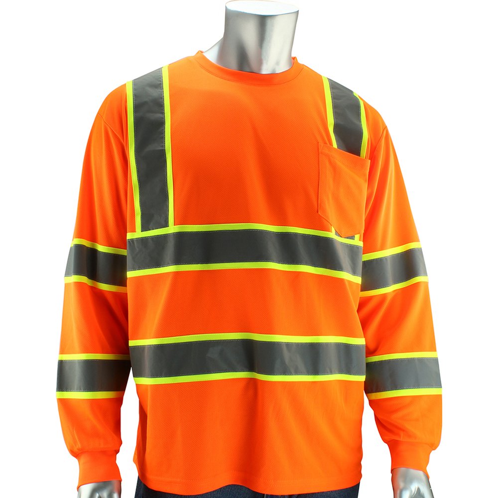 PIP ANSI Type R Class 3 Two-tone Long Sleeve T-shirt