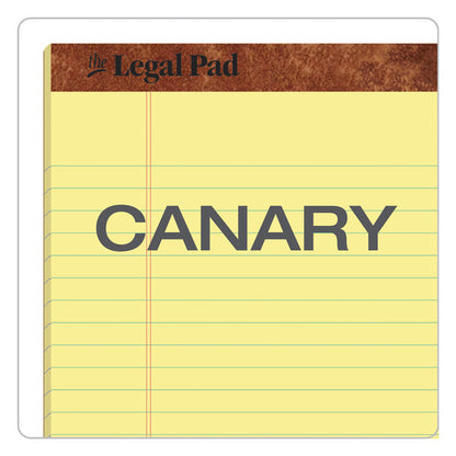 "The Legal Pad" Ruled Perforated Pads, Wide/Legal Rule, (50) Canary Yellow 8.5 x 11 Sheets, 3/Pack