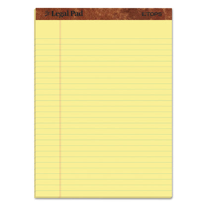 "The Legal Pad" Ruled Perforated Pads, Wide/Legal Rule, (50) Canary Yellow 8.5 x 11 Sheets, 3/Pack