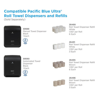 Pacific Blue Ultra Paper Towel Dispenser, Mechanical, 12.9 x 9 x 16.8, Black