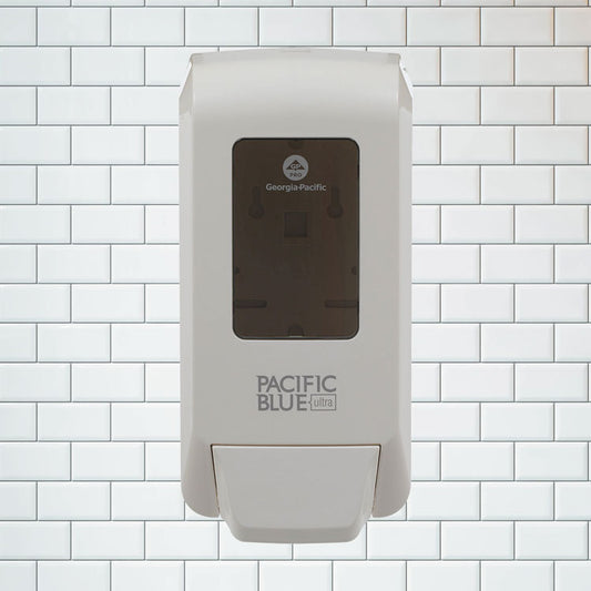 Pacific Blue Ultra Soap/Sanitizer Dispenser, 1,200 mL, White