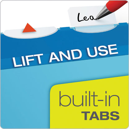 Ready-Tab Colored Reinforced Hanging Folders, Legal Size, 1/6-Cut Tabs, Assorted Colors, 25/Box