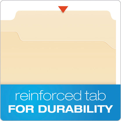Manila Fastener Folders, 1/3-Cut Tab: Assorted, 1 Fastener, Legal Size, Manila, 50/Box
